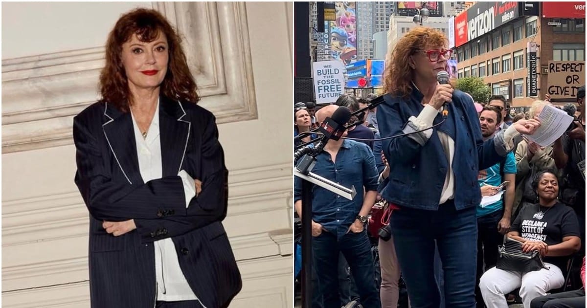 Actrița Susan Sarandon reținută în New York în timpul unui protest împotriva lui Benjamin Netanyahu