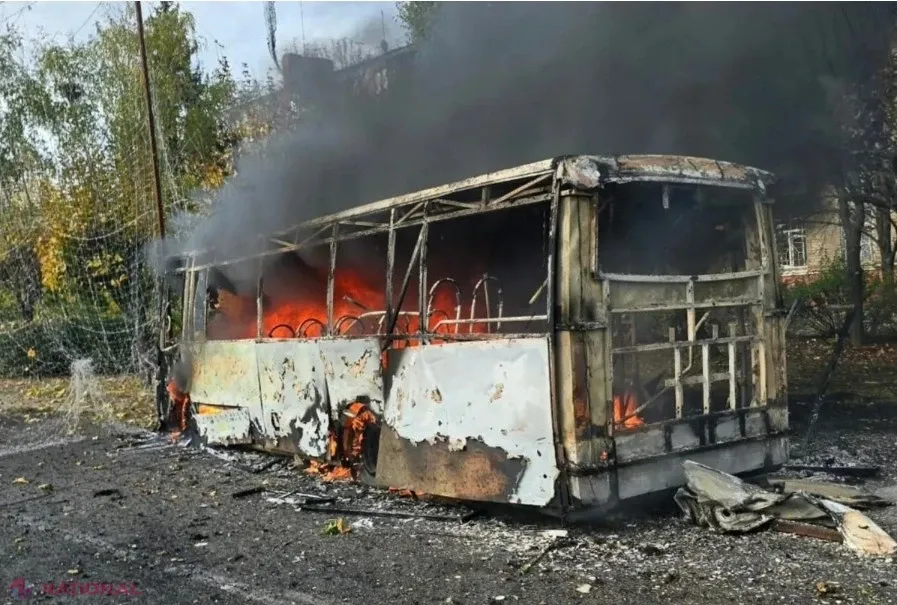 Atacuri rusești asupra unor transporturi publice în Ucraina