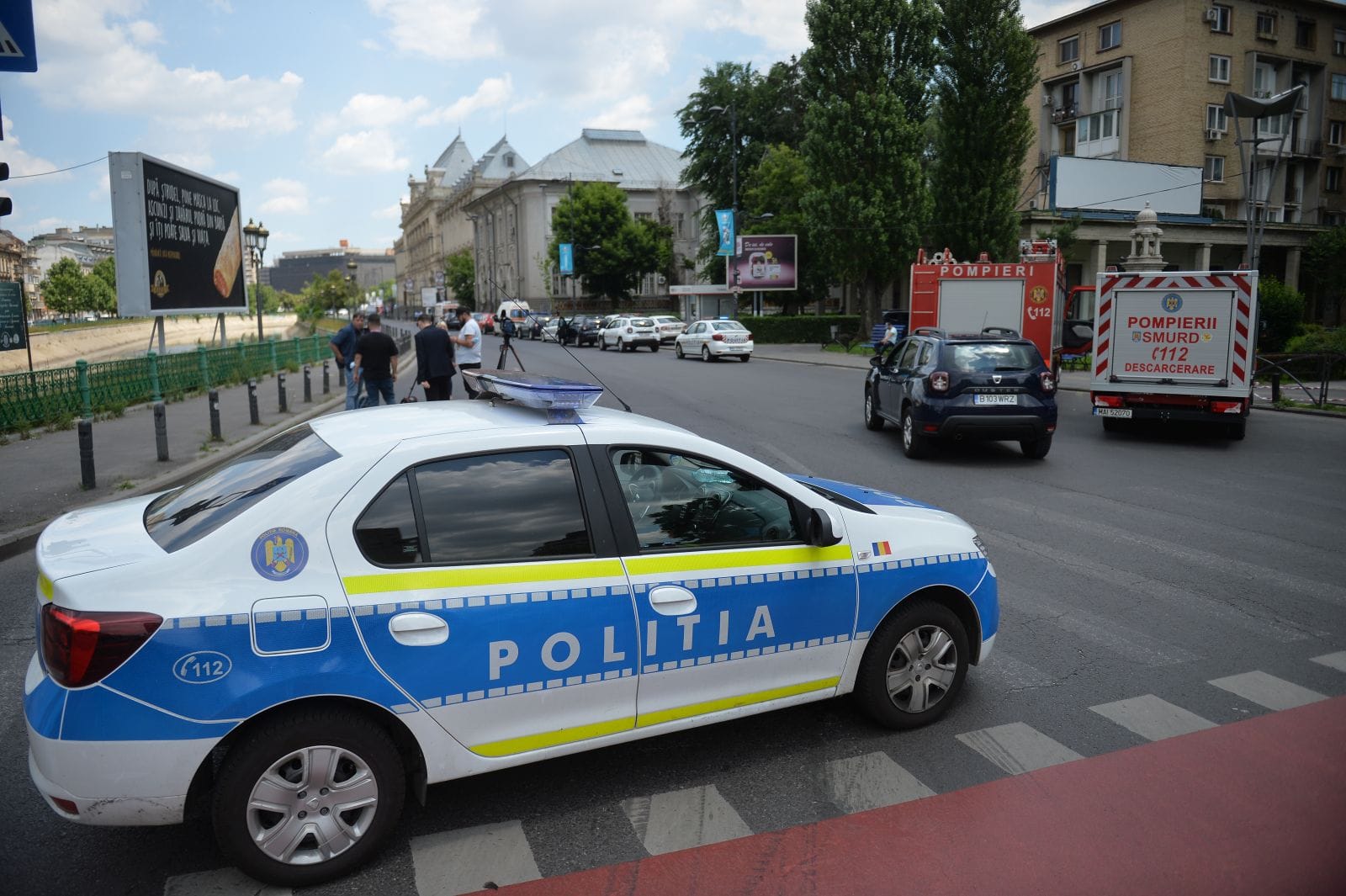 Accident rutier în Piața Operei din București