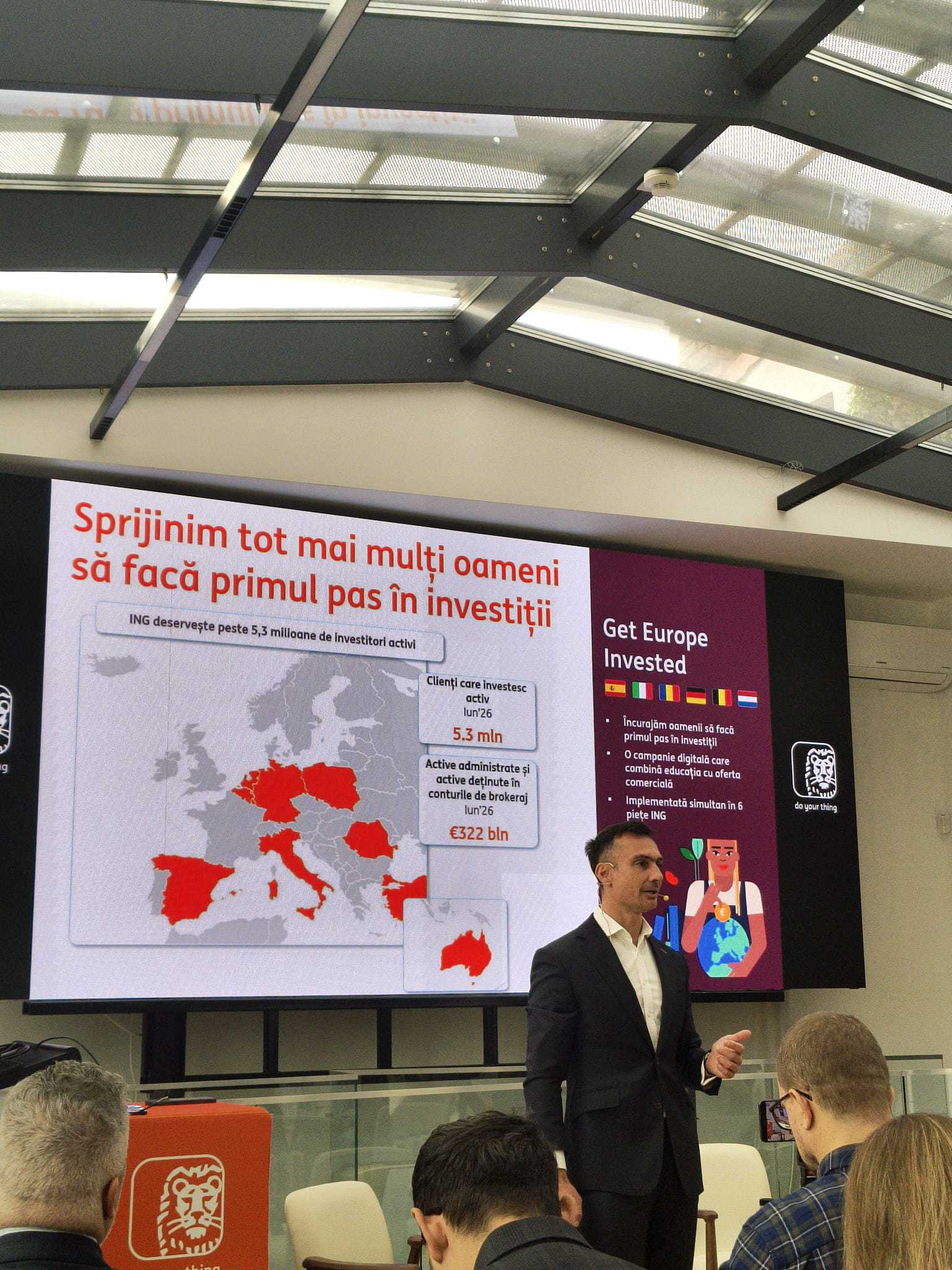 ING lansează platformă de investiții pentru clienții din România