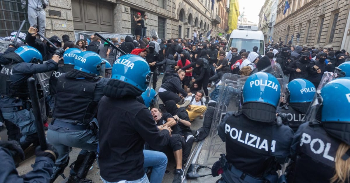 Manifestații privind costul vieții în orașele din Italia