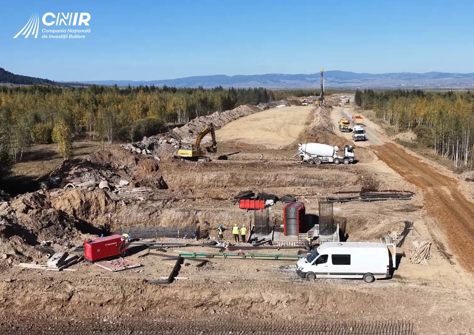 Evoluția lucrărilor pe lotul Joseni-Ditrău al Autostrăzii A8