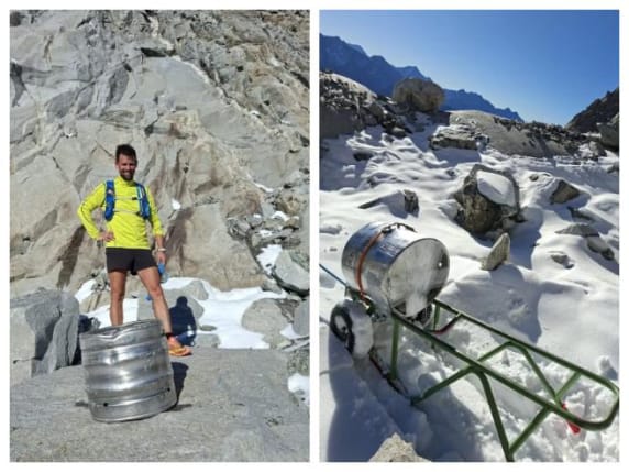 Descoperirea unui butoi de bere în Alpii Zillertal