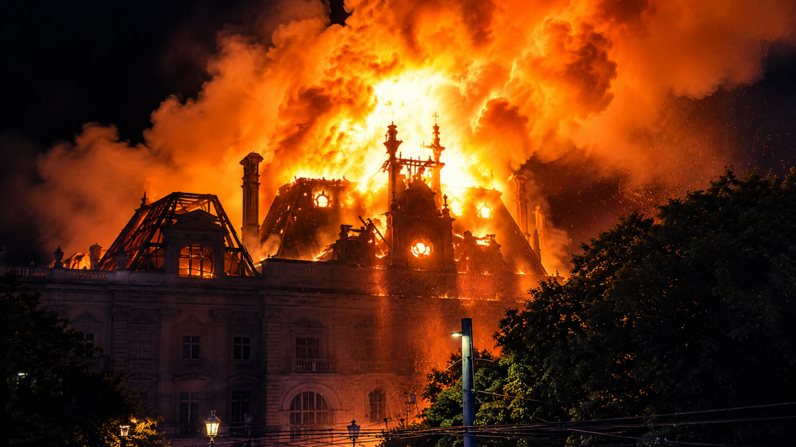 Incendiu la sediul primăriei din Limoges în timpul unor proteste