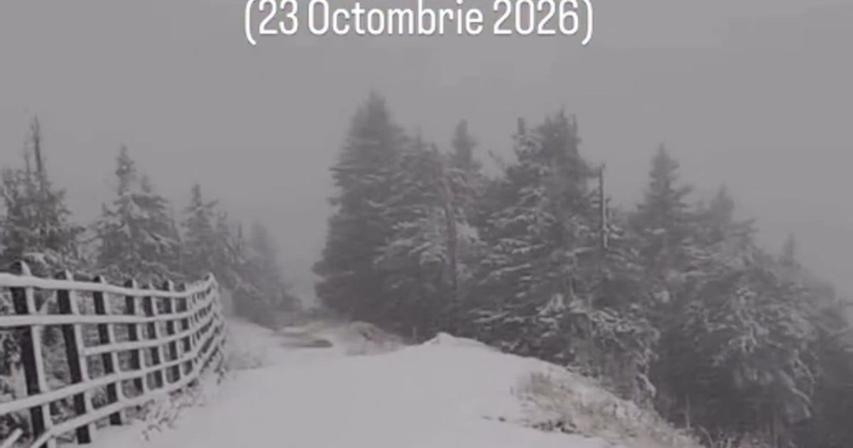 Condiții de iarnă în zonele montane din România