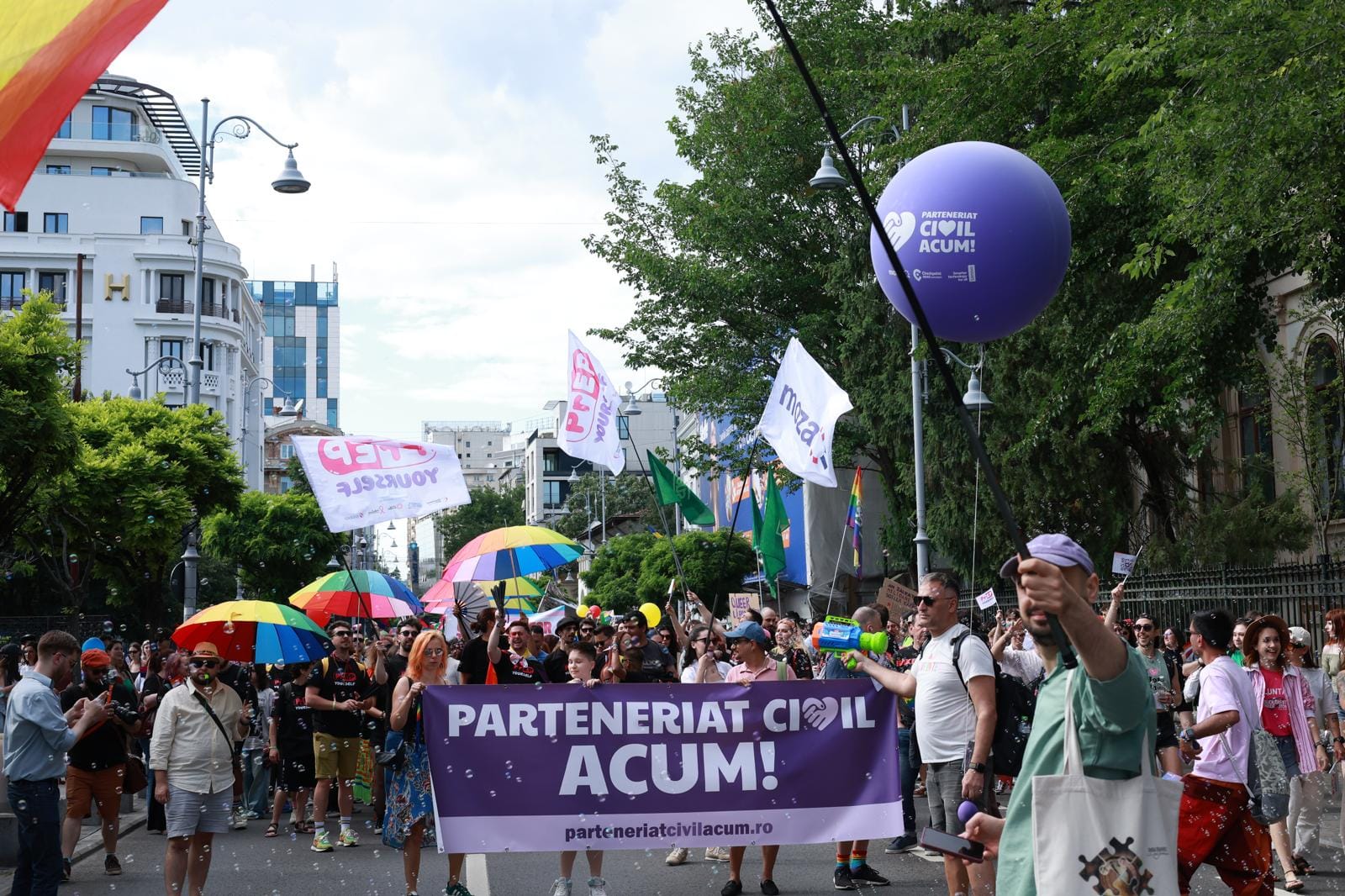 Marș de protest pentru recunoașterea parteneriatului civil în București