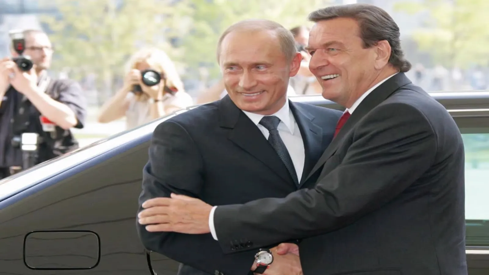 Întâlnirea dintre Gerhard Schroeder și Vladimir Putin la Moscova