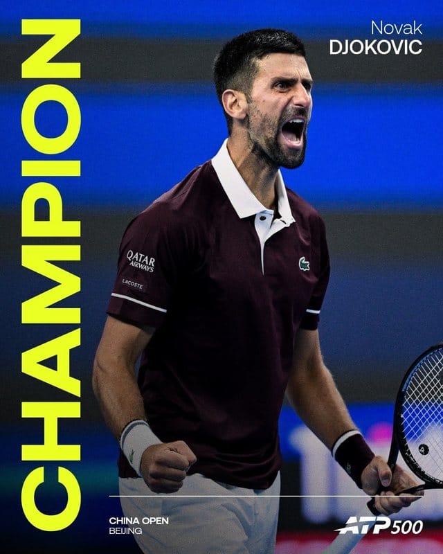 Performanță istorică a lui Novak Djokovic la Beijing