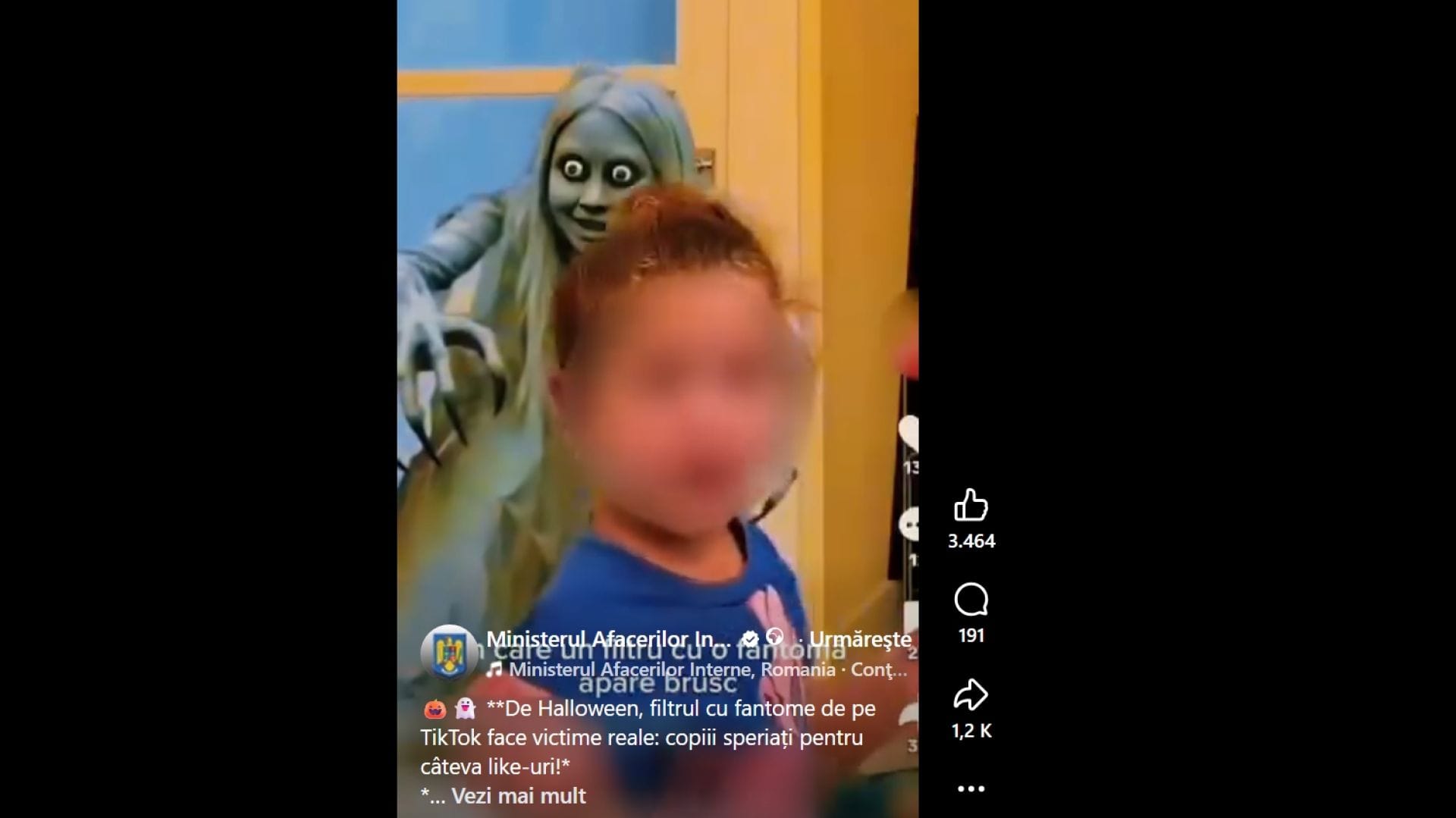 Avertismente privind un trend viral cu speriatul copiilor