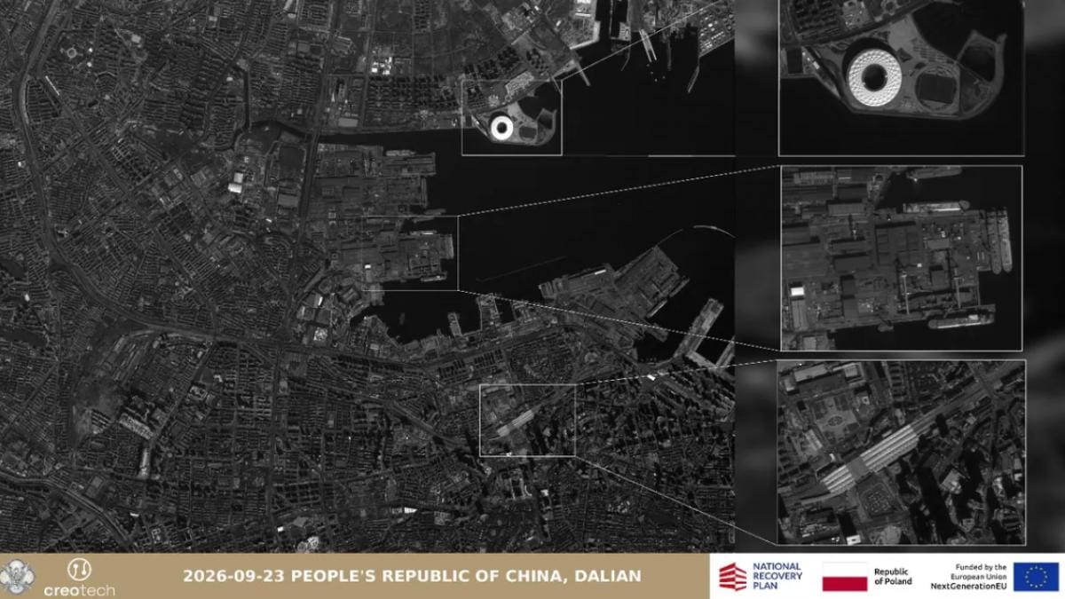 Satelit polonez surprinde construcția unui portavion în China