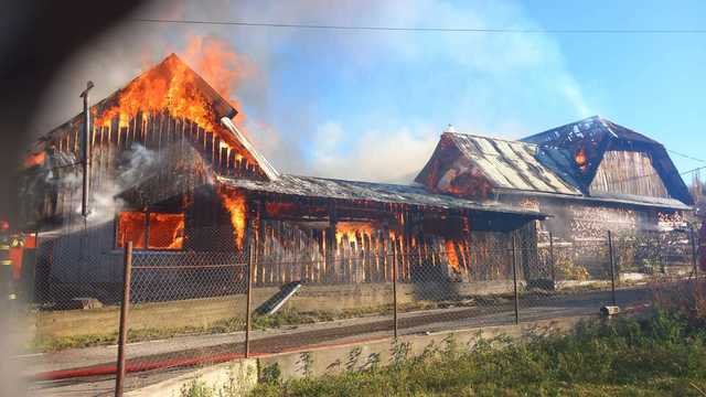 Incendiu de anexe gospodărești în Sângeorz-Băi