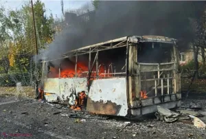 Atacuri rusești asupra unor transporturi publice în Ucraina