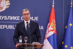 Lansarea campaniei electorale a lui Aleksandar Vucic la Belgrad