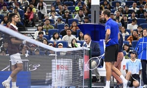 Incident în semifinala de la Beijing între Medvedev și Djokovic
