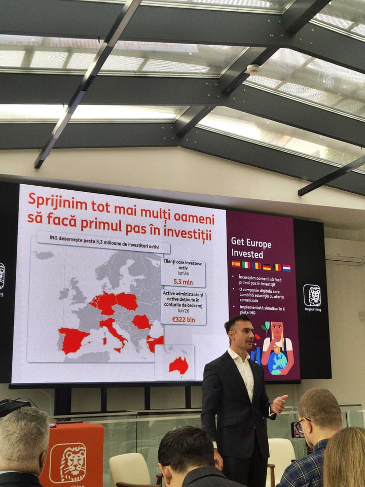ING lansează platformă de investiții pentru clienții din România