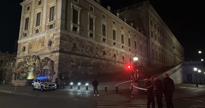 Incident cu focul deschis la palatul regal din Stockholm