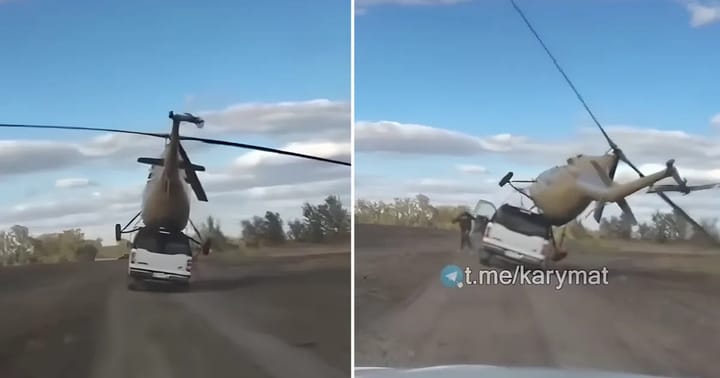 Încercarea unui cascador rus de a face o limuzină să zboare