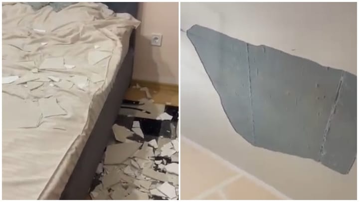 Incident cu tavanul prăbușit într-un bloc ANL din Dej