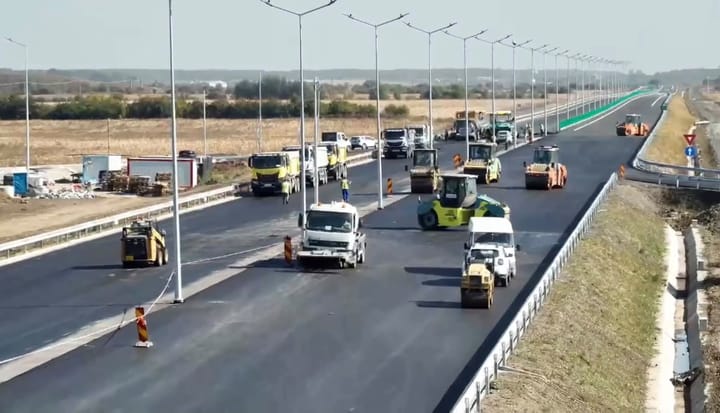 Stadiul lucrărilor pe lotul 1 al Autostrăzii A0 Nord