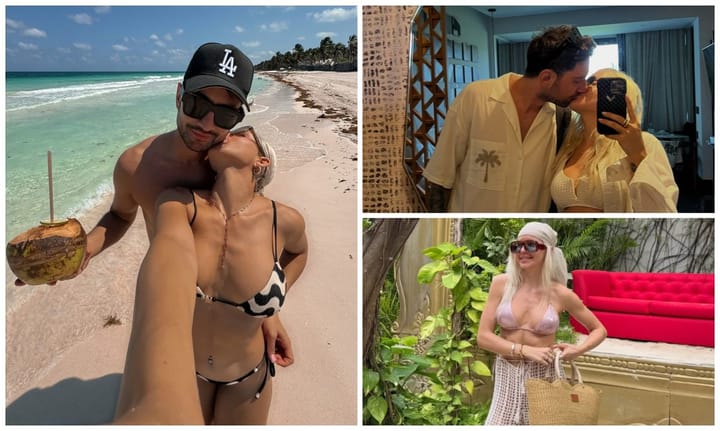 Carmen Grebenișan în vacanță în Mexic