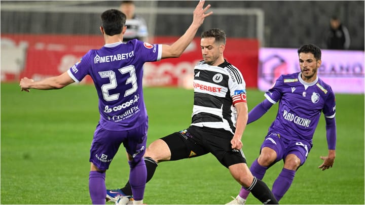 Confruntarea dintre Universitatea Cluj și FC Argeș în SuperLiga