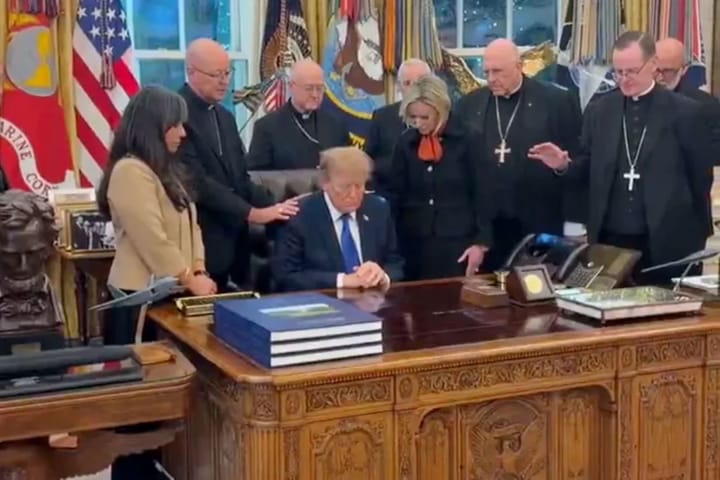 Controverse privind întâlnirea unor episcopi catolici cu Donald Trump