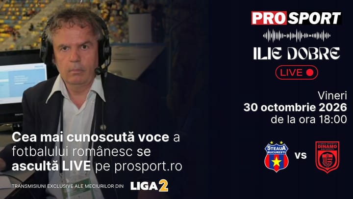 Detalii despre transmisiunea meciului Steaua București - C.S. Dinamo