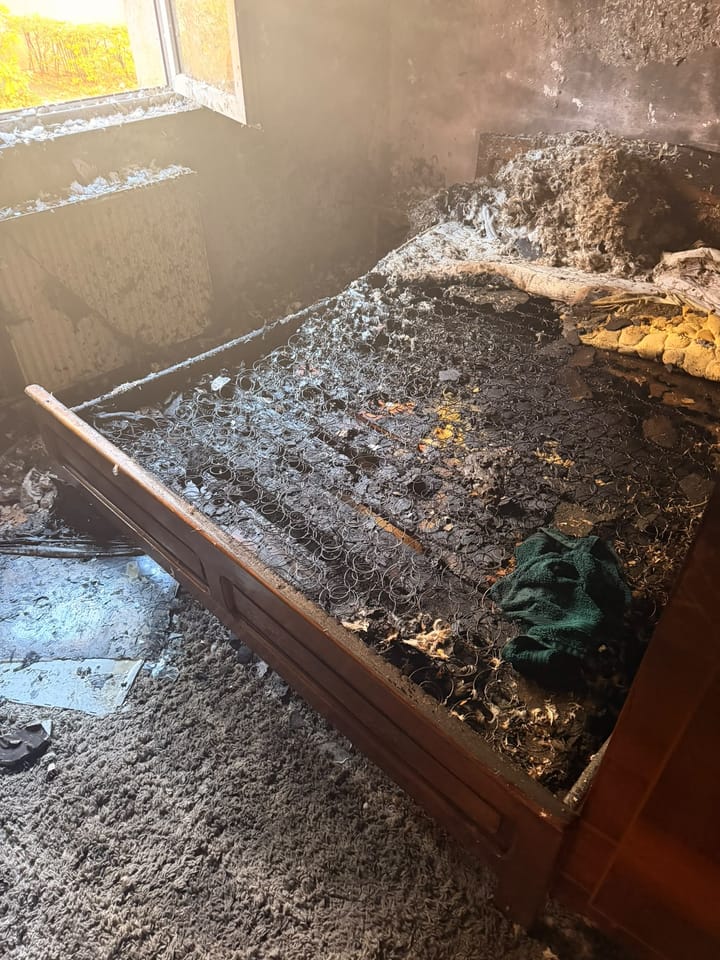 Incident cu foc și gaz într-un bloc din Baia Mare