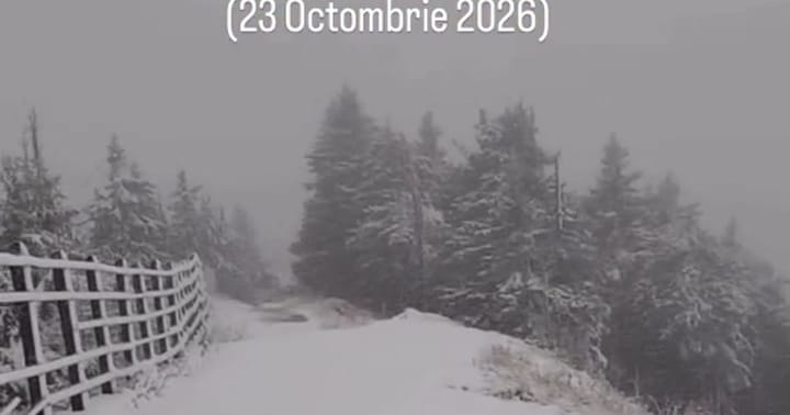 Condiții de iarnă în zonele montane din România