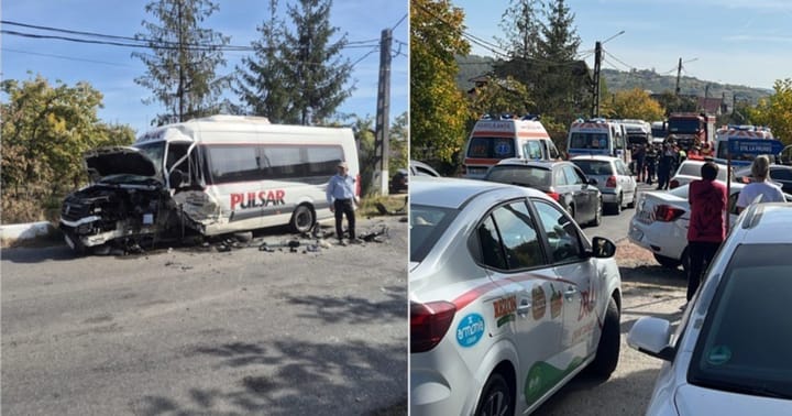 Intervenție de urgență în Vâlcea după un accident rutier