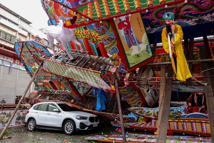 Impactul taifunului Champi asupra insulei Taiwan