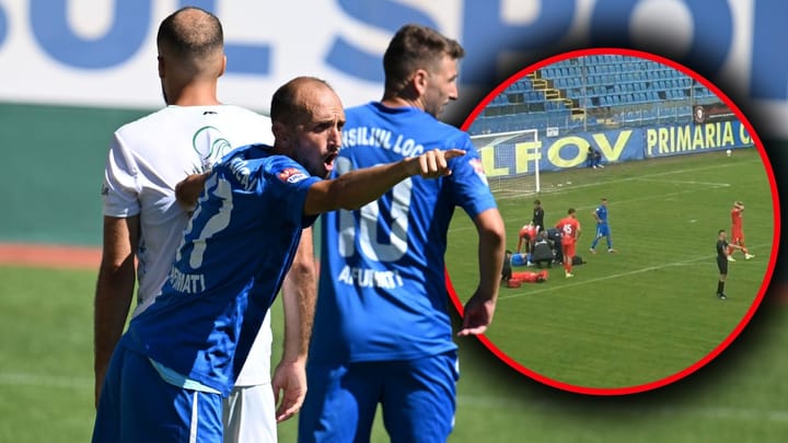 Accidentare gravă în timpul unui meci de Liga 2