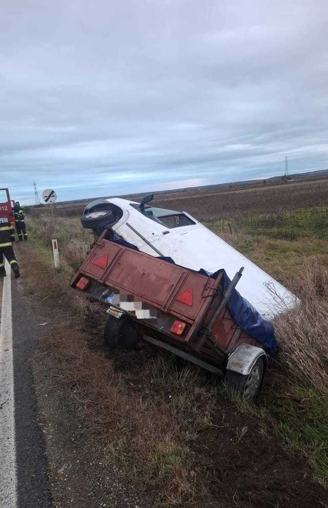 Accident rutier cu substanțe periculoase pe DN 72