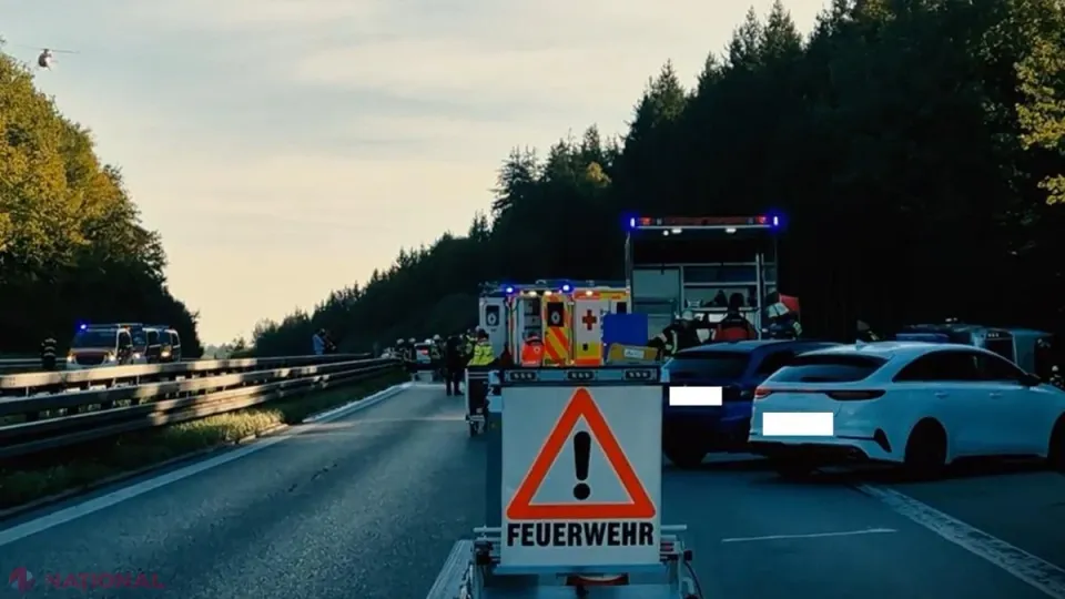 Accident rutier grav pe autostrada A96 din Germania