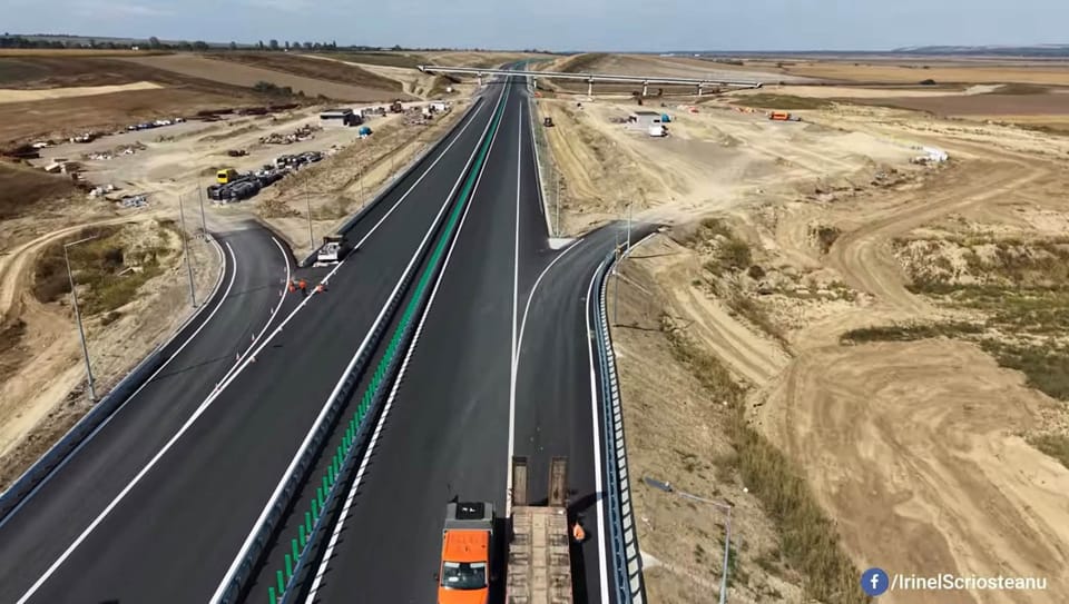 Stadiul lucrărilor pe tronsonul Bacău – Pașcani al Autostrăzii A7