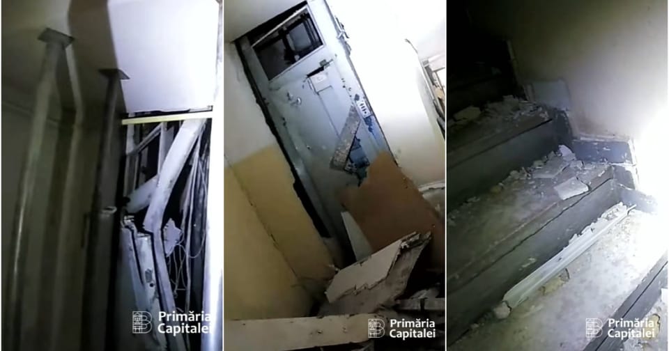 Măsurile de intervenție la blocul afectat de explozia din Rahova