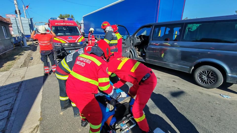Accident rutier pe DN66 în localitatea Băcia