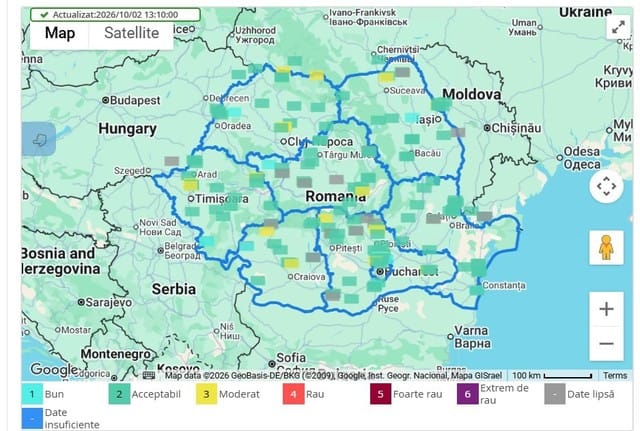 Modificări în sistemul de monitorizare a calității aerului