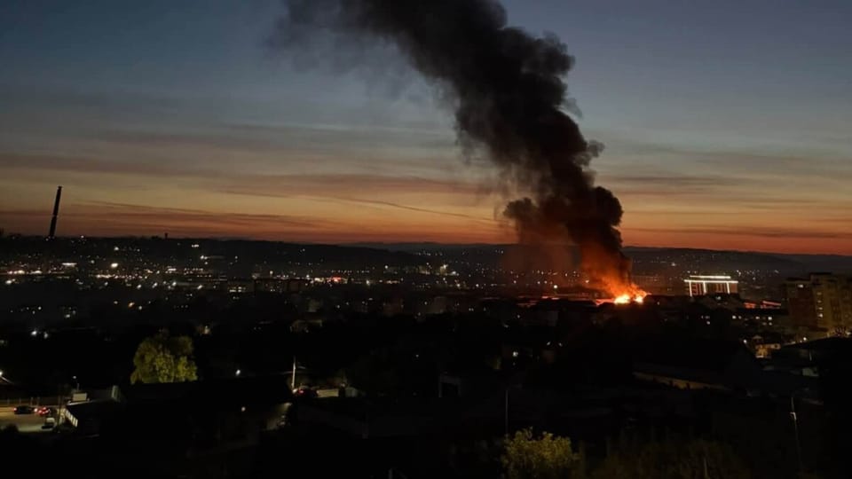 Intervenție a pompierilor în urma unui incendiu în Suceava