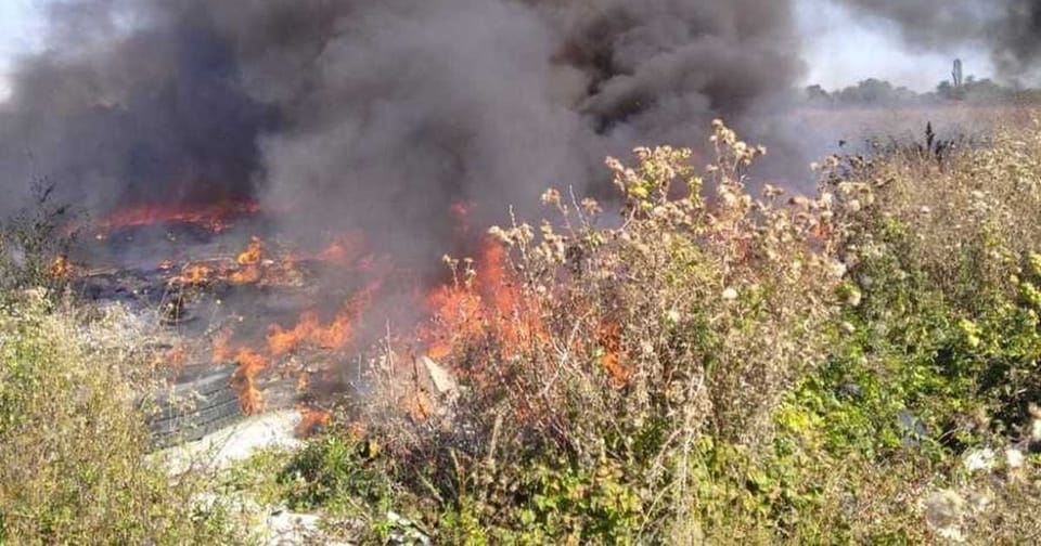 Intervenție a pompierilor pentru un incendiu în Dâmbovița