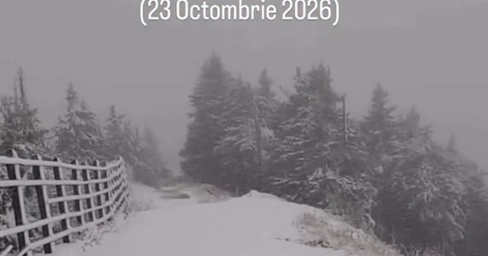 Condiții de iarnă în zonele montane din România