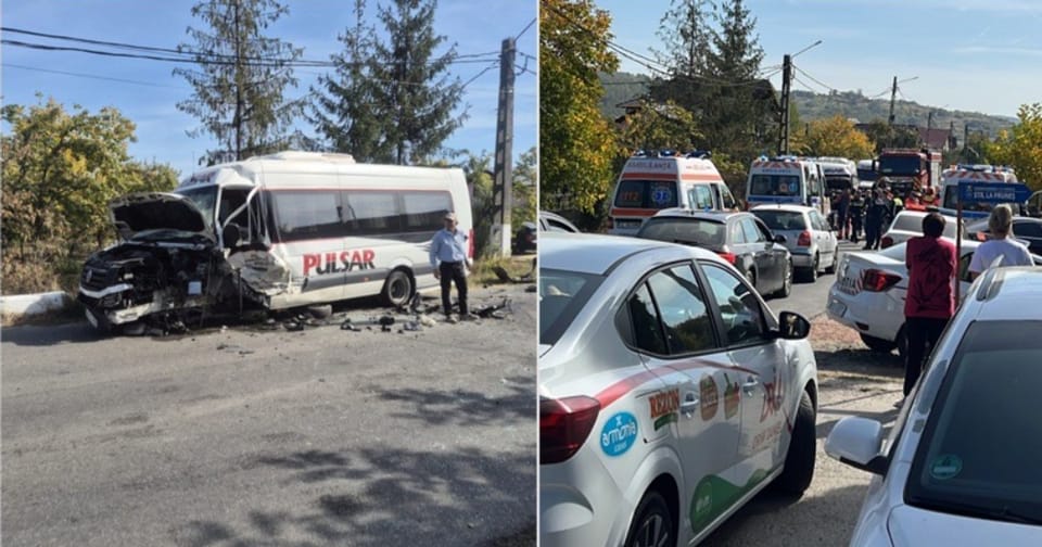 Intervenție de urgență în Vâlcea după un accident rutier