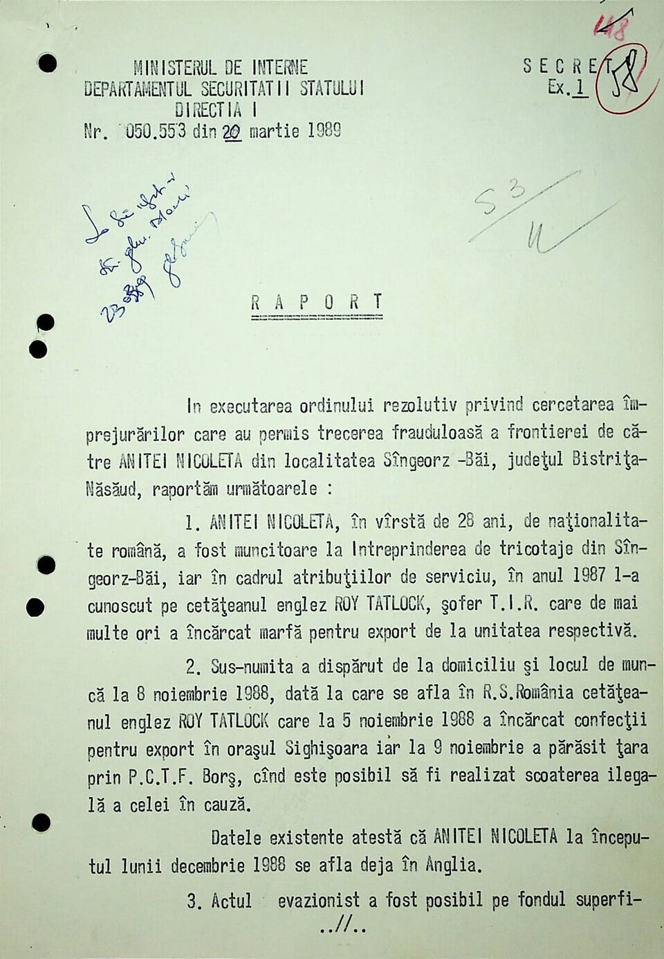 Documente CNSAS despre relațiile românilor cu cetățenii străini în comunism