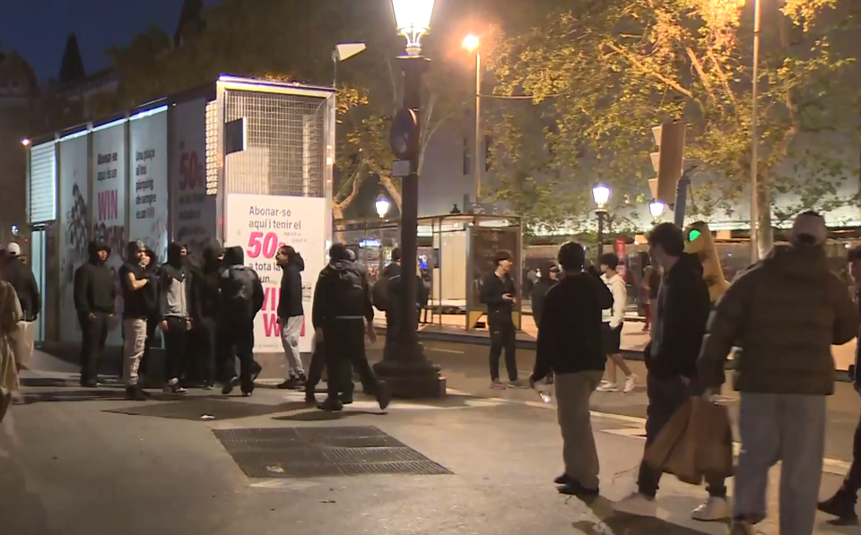Incidente în timpul unui protest din Barcelona