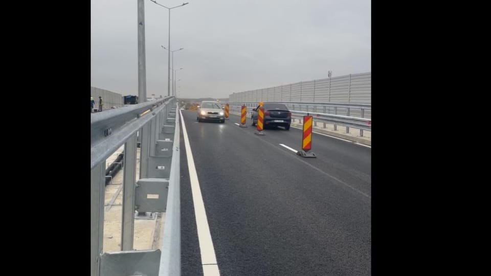 Deschiderea pasajului DN3 peste Autostrada de Centură a Bucureștiului
