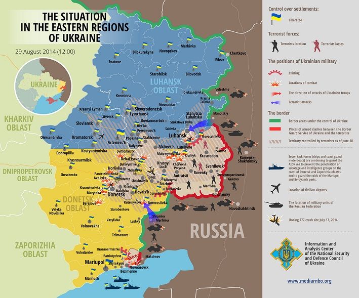 Harta conflictului din Ucraina