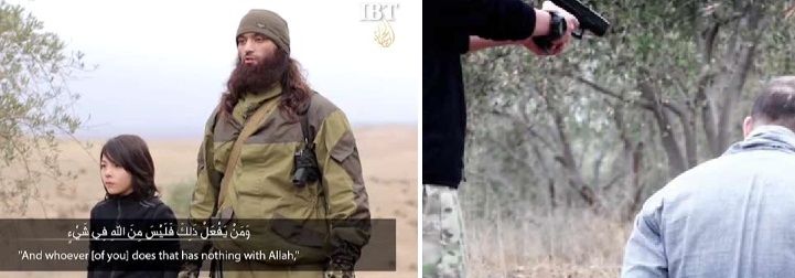 Executarea a doi agenti rusi, prezentata intr-o inregistrare difuzata de Stat Islamic. VIDEO