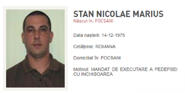 Stan Nicolae Marius, italia, arestare, roman cautat, trei pedepse