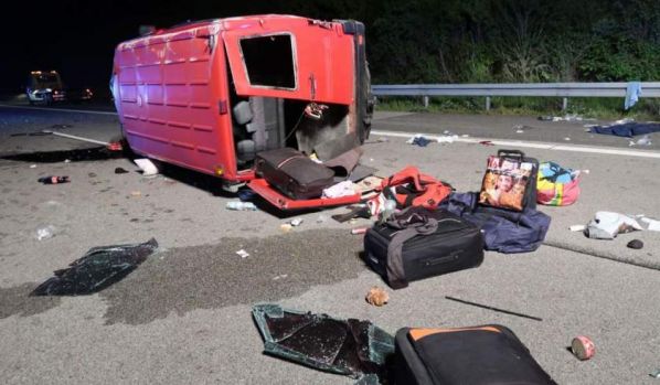 germania, accident autostrada A3, microbuz romani, romanca moarta, romani raniti, Limburg an der Lahn